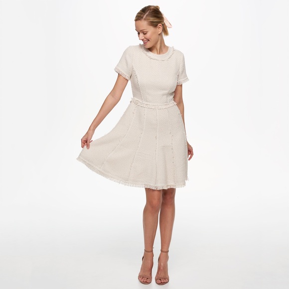 eliza j tweed fit and flare dress The Perfect Tweed Dress | Connecticut Fashion and Lifestyle Blog